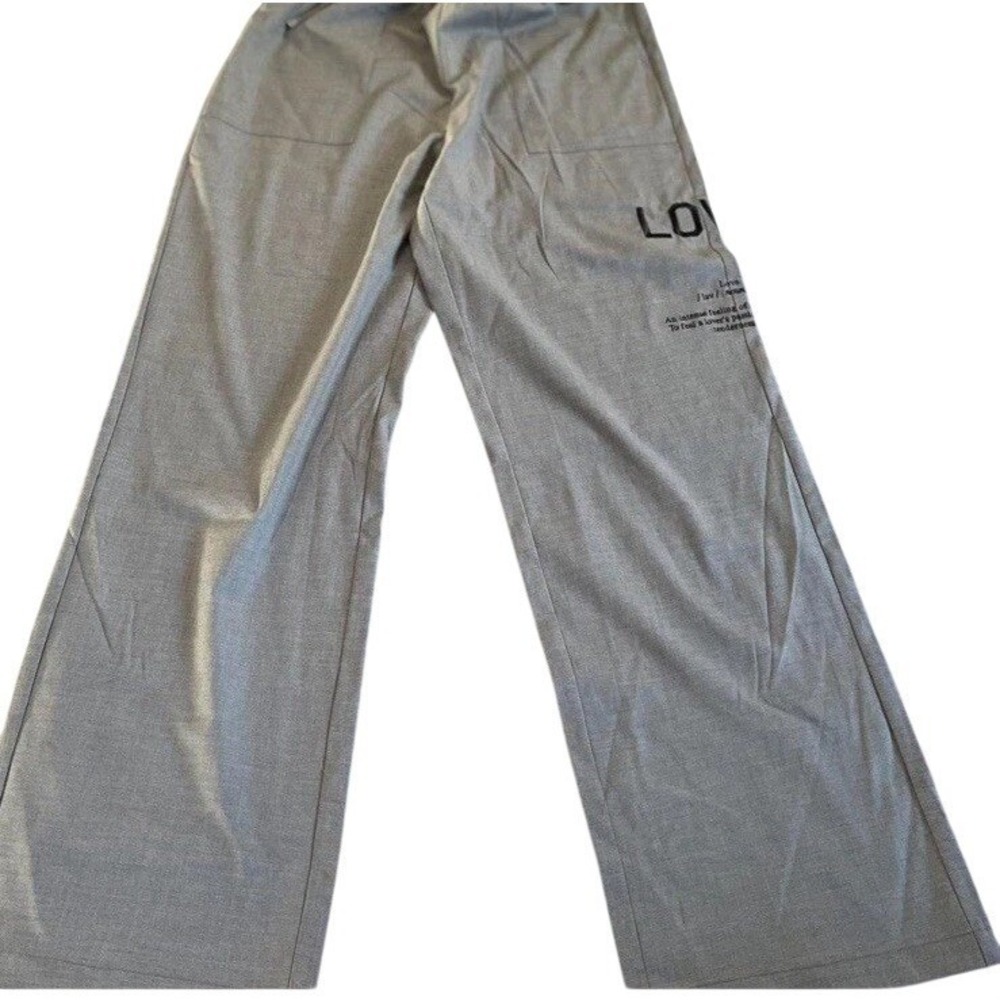 NWT Honor The Gift Women's Love Trouser Pant Gray Size L Russell Westbrook